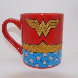 Wonder Woman Glitter Belt Coffee Mug DC Comics 14 oz Retro